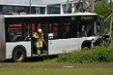Schwerer Bus Unfall Koeln Porz Gremberghoven Neuenhofstr P281